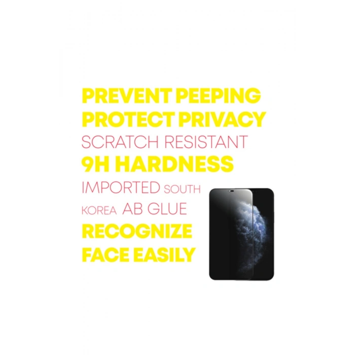 Iphone 12 Mini Uyumlu Privacy Yandan Gözükmeyen Hayalet Tam Kaplayan Ekran Koruyucu