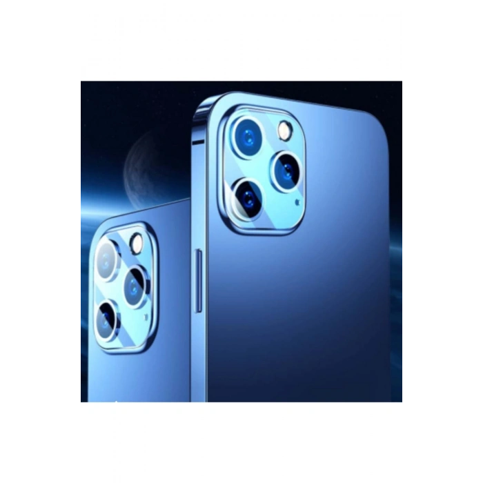 Iphone 12 Tam Kaplayan Çizilmez Lens Kamera Koruyucu Jr-pf730