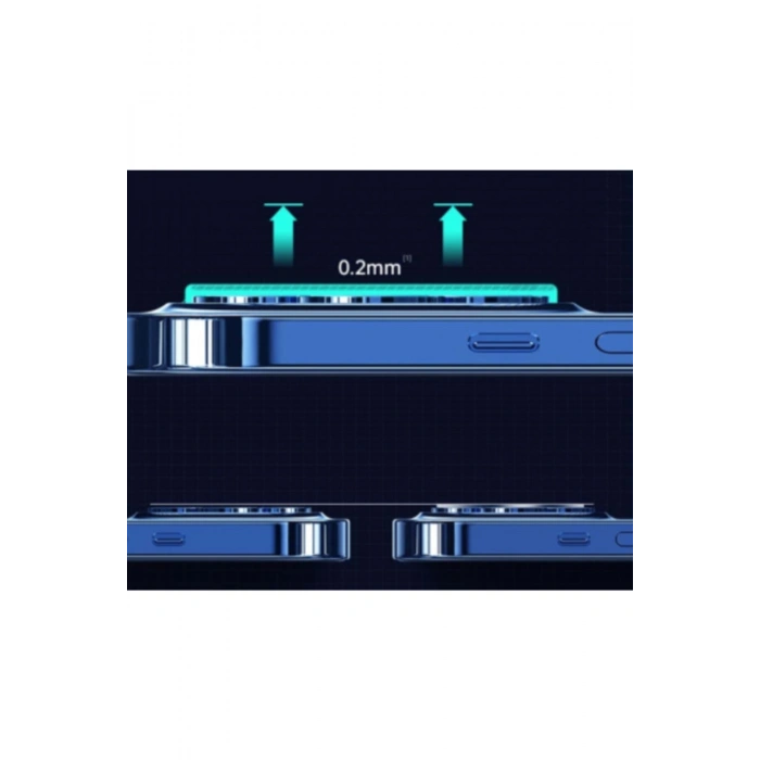 Iphone 12 Tam Kaplayan Çizilmez Lens Kamera Koruyucu Jr-pf730