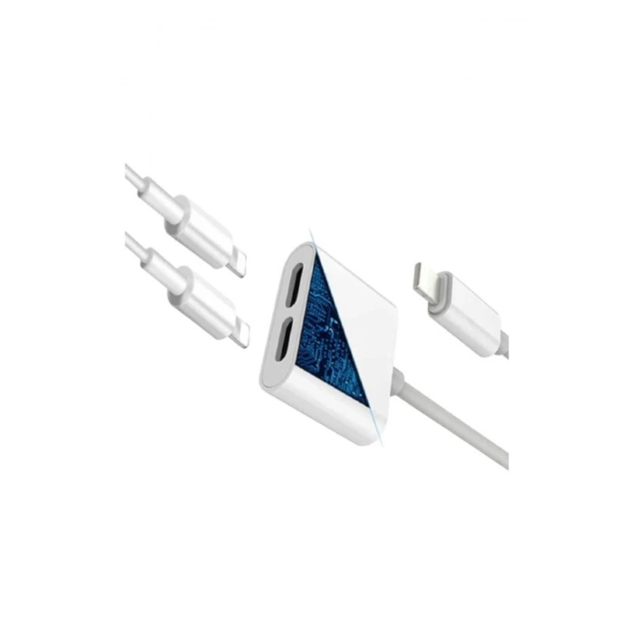 Double Lightning Splitter Aynı Anda Kulaklık Ve Şarj
