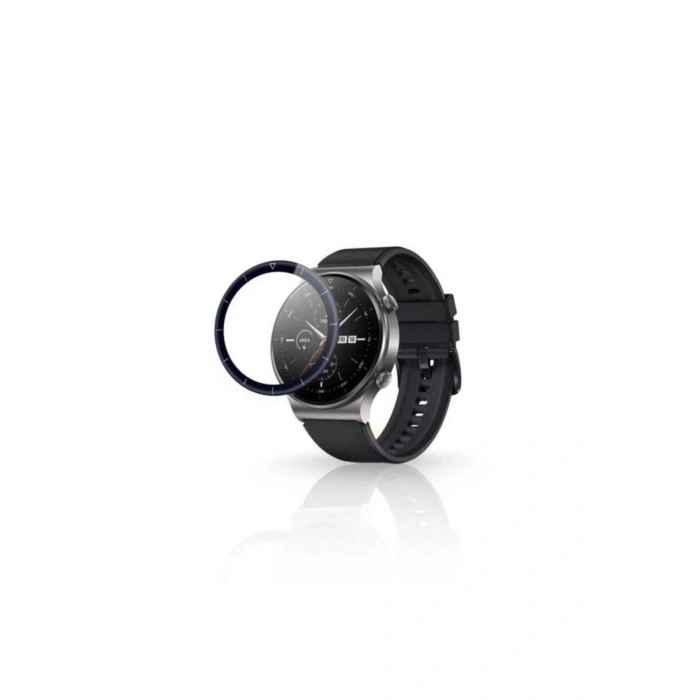 Huawei Watch Gt2 Pro 46mm Tam Kaplayan Polymer Nano Full Ekran Koruyucu Siyah