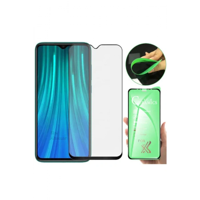 Xiaomi Redmi Note 8 Seramik Nano 9d Esnek Tam Full Kaplayan Kırılmaz Cam Ekran