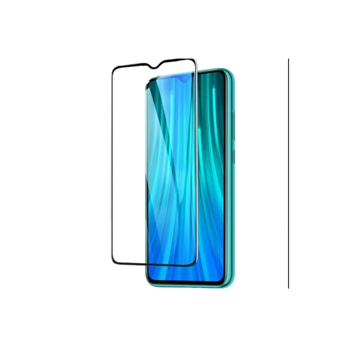 Xiaomi Redmi Note 8 Pro Tam Kaplayan Fiber Nano Ekran Koruyucu Siyah