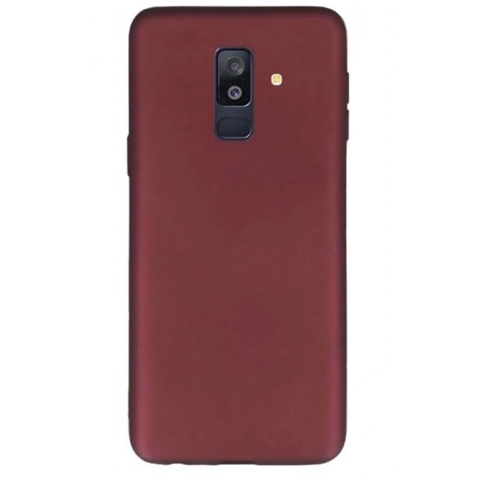 Galaxy A6 Plus 2018 Kılıf Premier Silikon Mürdüm