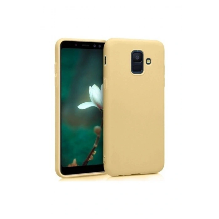 Samsung Galaxy A6 2018 Kılıf Premier Silikon Gold