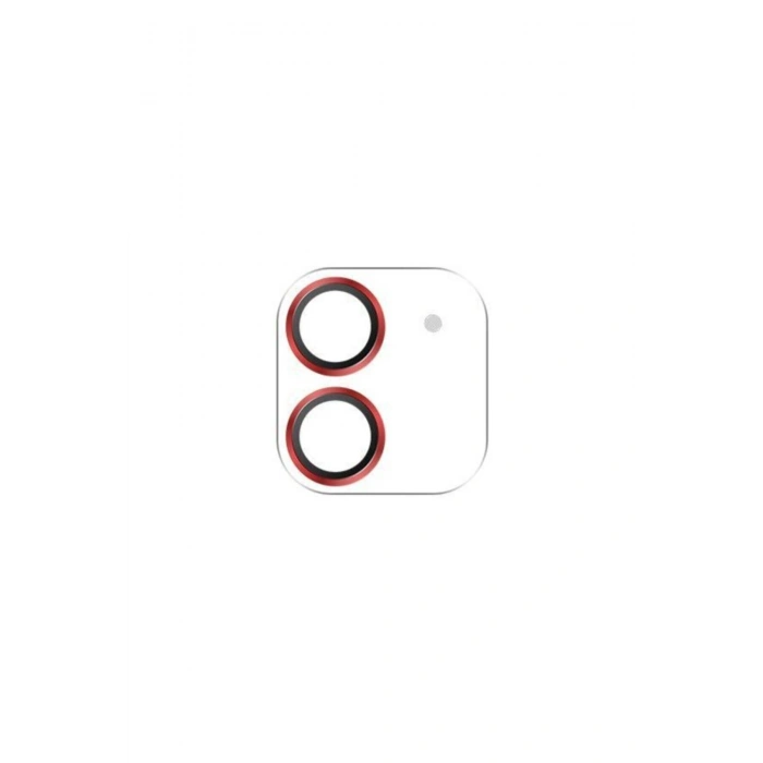 Iphone 12 Kamera Lens Koruyucu Kırmızı