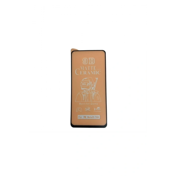 Xiaomi Redmi Note 9 Siyah Full Kapatan Mat Seramik Esnek Ekran Koruyucu