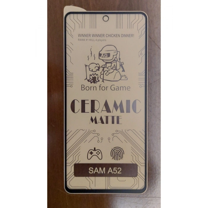 Samsung Galaxy A52 Seramik Matte Flexible Ekran Koruyucu Siyah