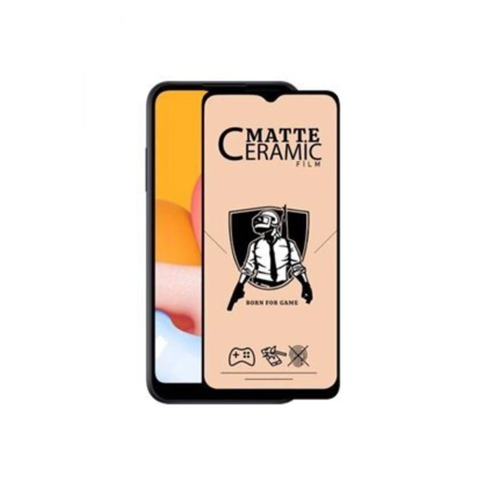 Samsung Galaxy A12 Seramik Matte Flexible Ekran Koruyucu Siyah