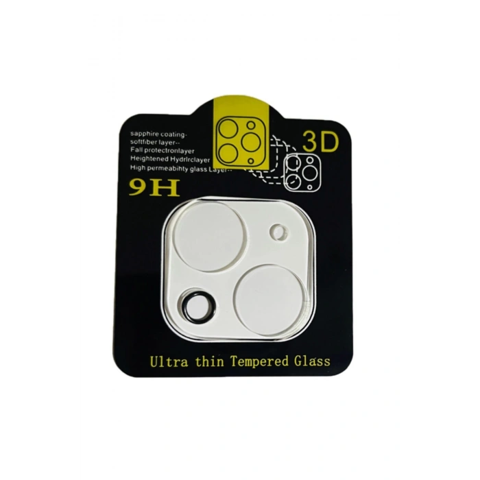 Apple Iphone 13mini (5.4inç Arka Lens Kamera Kırılmaz Cam 9d Koruyucu 9h Tempered Arka Kamera Şeffaf