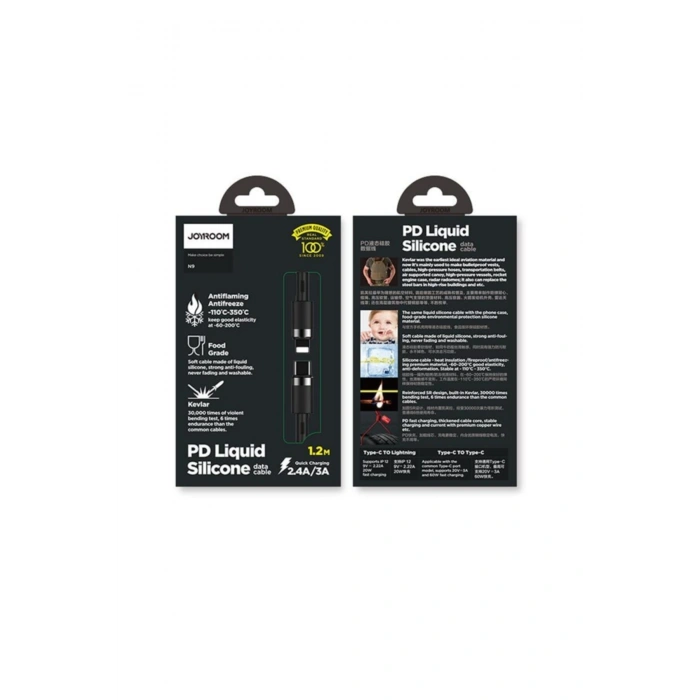 Silikon 20w Type-c To Lightning Hızlı Şarj Ve Data Kablosu 2.4a Siyah