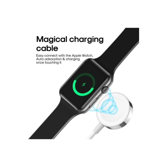 S-ıw003s Iphone Watch 2.5w Qi Kablosuz Şarj Cihazı 30 Cm
