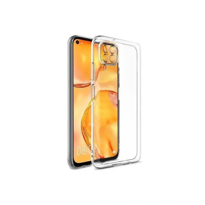 Huawei Mate 20 Lite Şeffaf Tıpalı Kamera Korumalı Silikon Kılıf