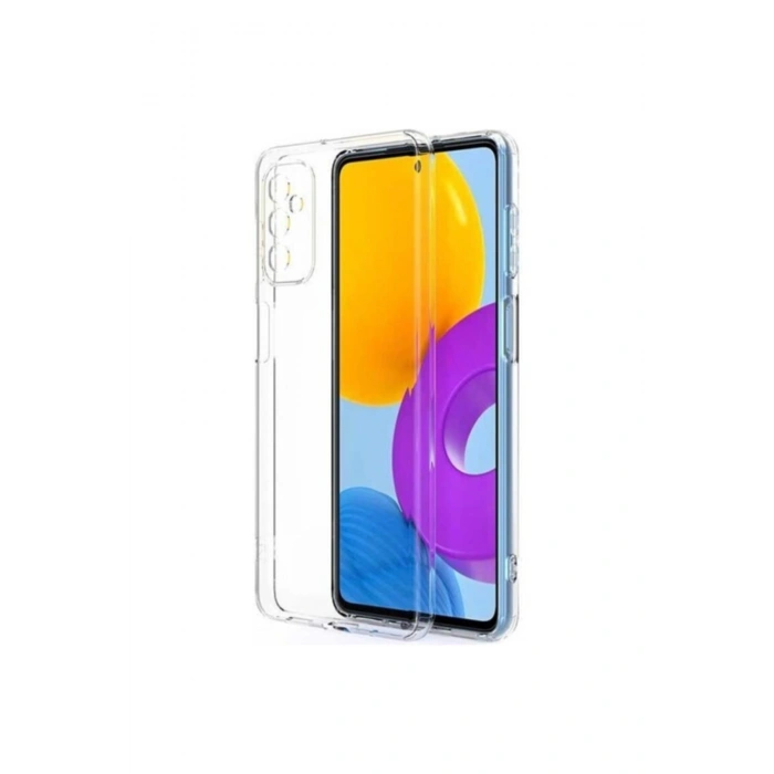 Samsung Galaxy M52 5g Uyumlu Kılıf Kamera Korumalı Yumuşak Şeffaf Ince Süper Silikon
