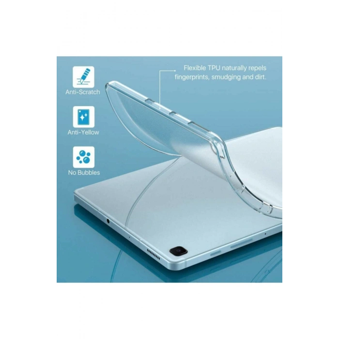For Samsung Galaxy Tab A 10.1 T510 T515 Tablet Kılıf Ekran Koruyucu Kalem Süper Silikon Şeffaf
