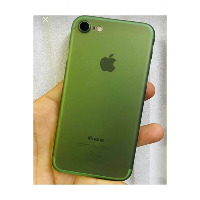 Apple Iphone 7-8 0,2 Mm Pp Buzlu Ultra Ince Sert Silikon Kamera Korumalı Kılıf Koyu Yeşil