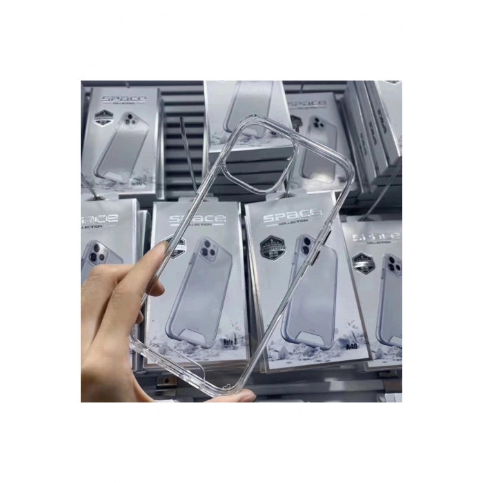 Iphone 11 Uyumlu Space 2 Şeffaf Kamera Korumalı Cep Telefonu Kılıfı