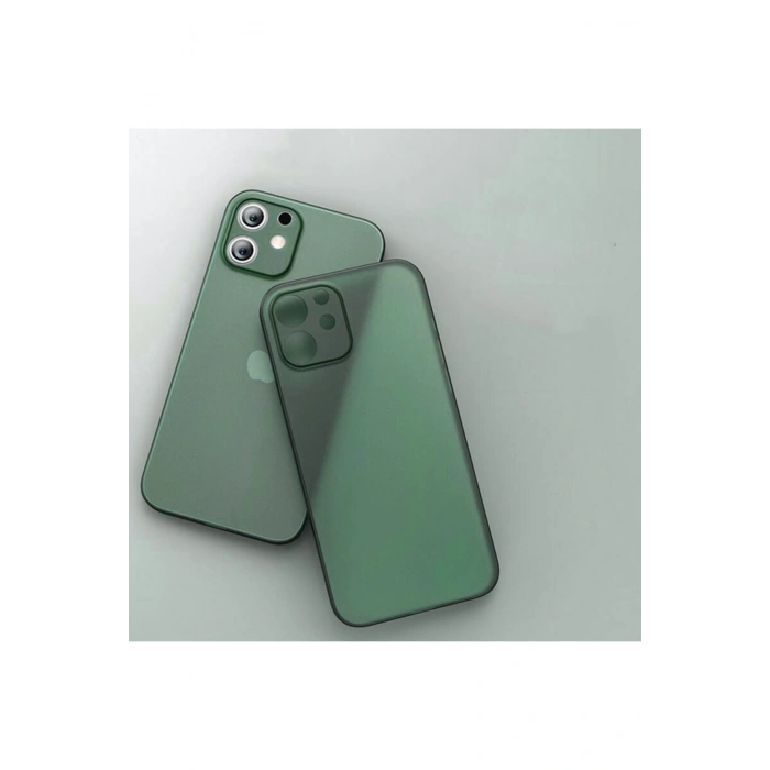 Iphone 8 Ile Uyumlu 0,2 Mm Pp Buzlu Ultra Ince Sert Silikon Kamera Korumalı Kılıf