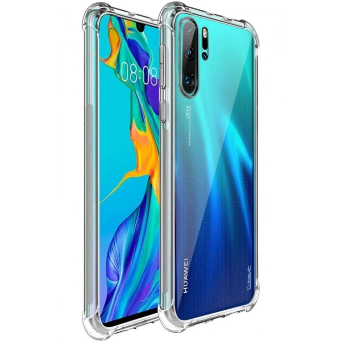 Huawei P30 Lite Anti Crash Darbeye Dayanıklı Şeffaf Silikon Kılıf