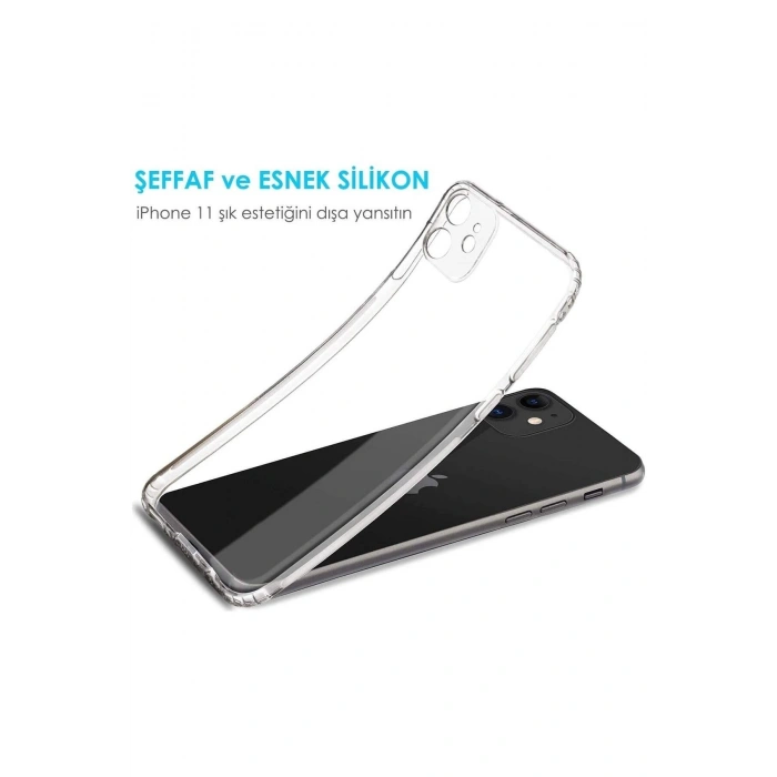 iPhone 13 Mini Ile Uyumlu Kamera Korumalı Şeffaf Silikon Kılıf