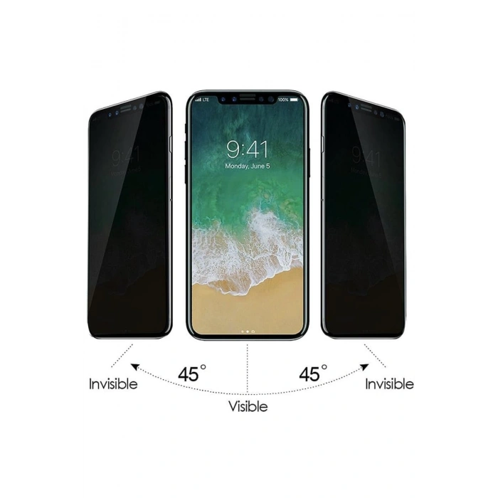 Iphone Xr Uyumlu Hayalet Privacy 10d Cam Ekran Koruyucu