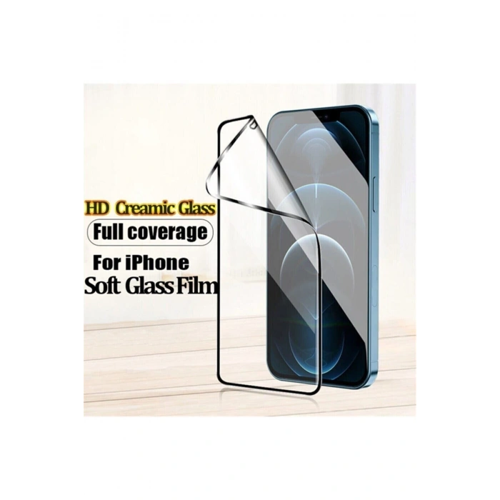 Iphone 13/13 Pro Uyumlu Seramik Nano Tam Kaplayan Esnek Ekran Koruyucu