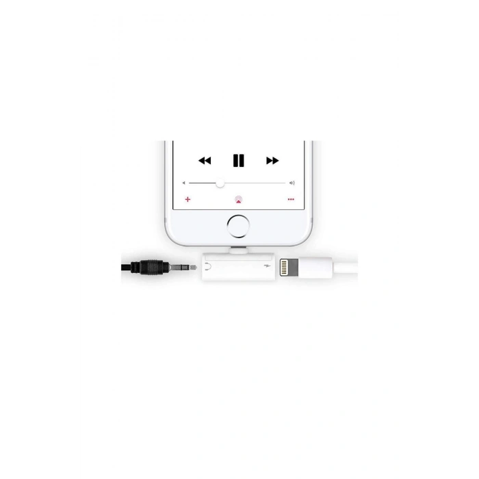 Lightning Şarj Ve Jack Kulaklık Çoğaltıcı Silver Adaptör