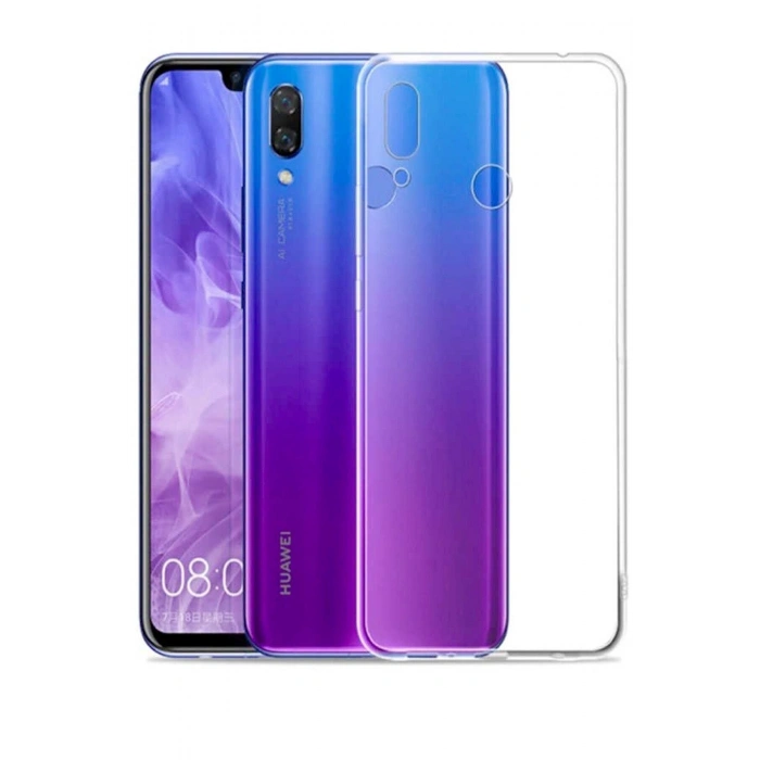 Huawei P Smart 2019 Kılıf Soft Ve Pürüzsüz Şeffaf Lüks Silikon Kapak