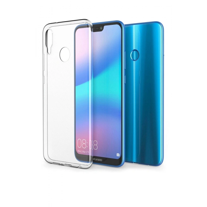 Huawei P 20 Lite Kılıf Soft Ve Pürüzsüz Lüks Silikon Kapak Şeffaf