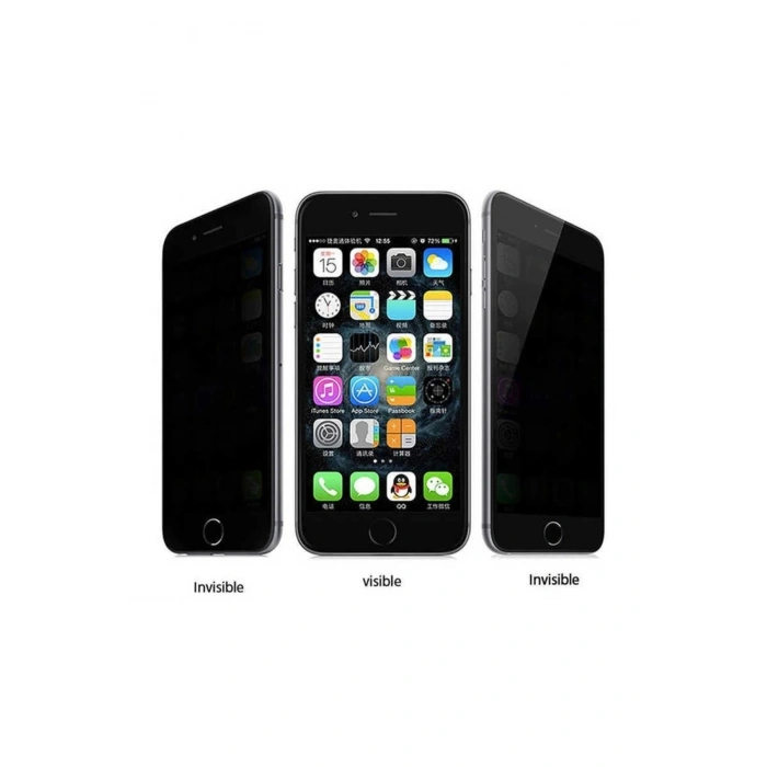 İphone 14 Plus-13 Pro Max Hayalet- Privacy 10D Cam Ekran Korucucu