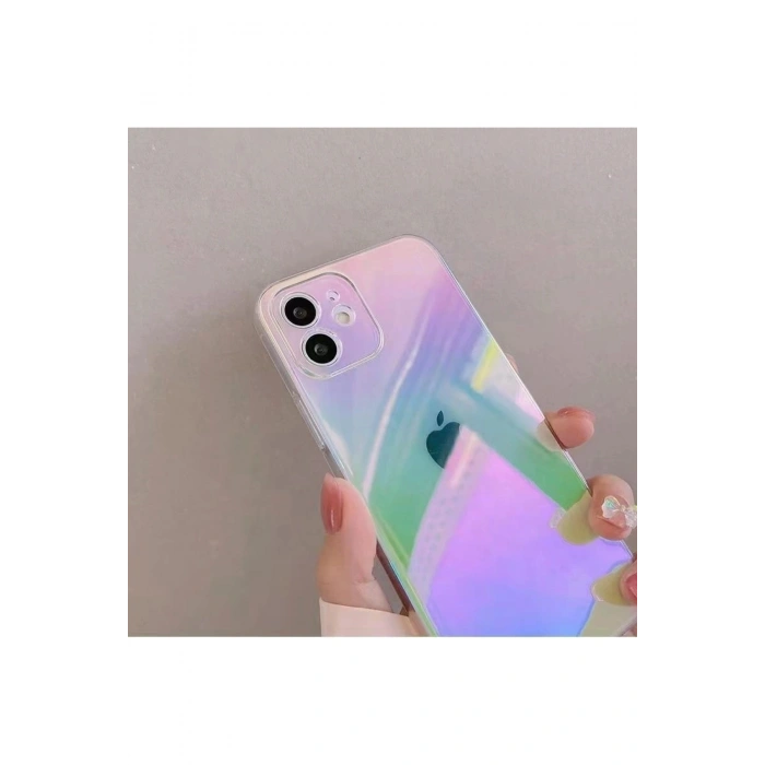 İphone 14 Plus Gökkuşağı Rainbow Kapak