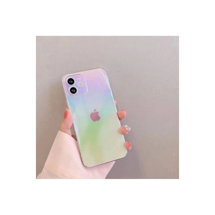 İphone 14 Plus Gökkuşağı Rainbow Kapak