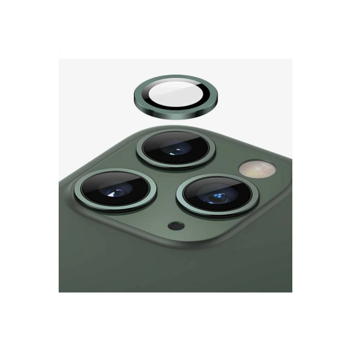 Iphone 11-12pro Lens Koruma Koyu Yeşil