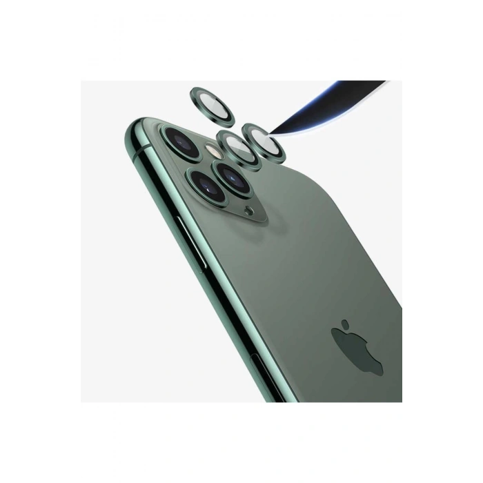 Iphone 11-12pro Lens Koruma Koyu Yeşil
