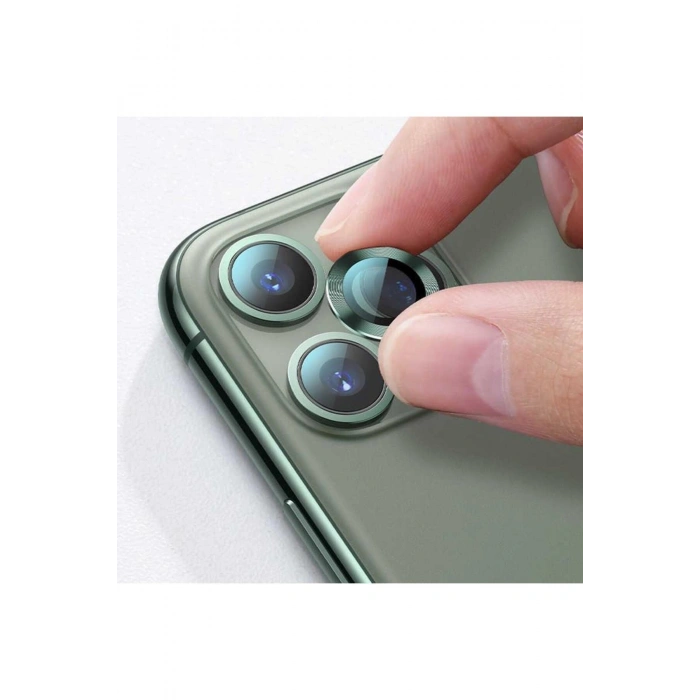 Iphone 11-12pro Lens Koruma Koyu Yeşil