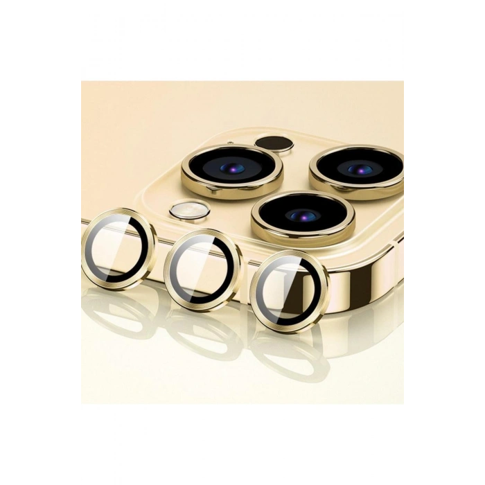 Iphone 11-12pro Lens Koruma Gold