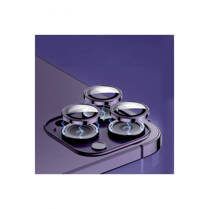 Iphone 11-12pro Lens Koruma Mor