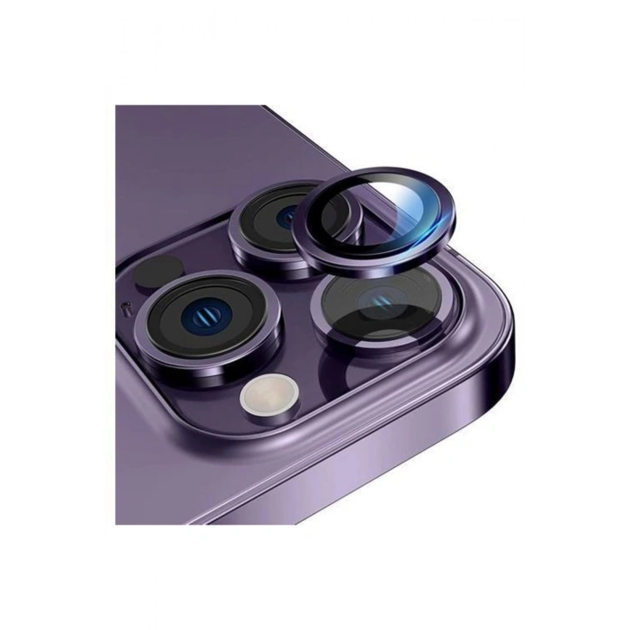 Iphone 14 Pro- 14 Pro Max Lens Koruma Derin Mor