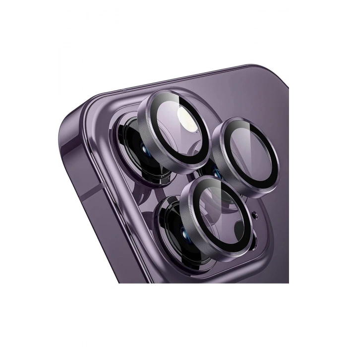 Iphone 14 Pro- 14 Pro Max Lens Koruma Derin Mor