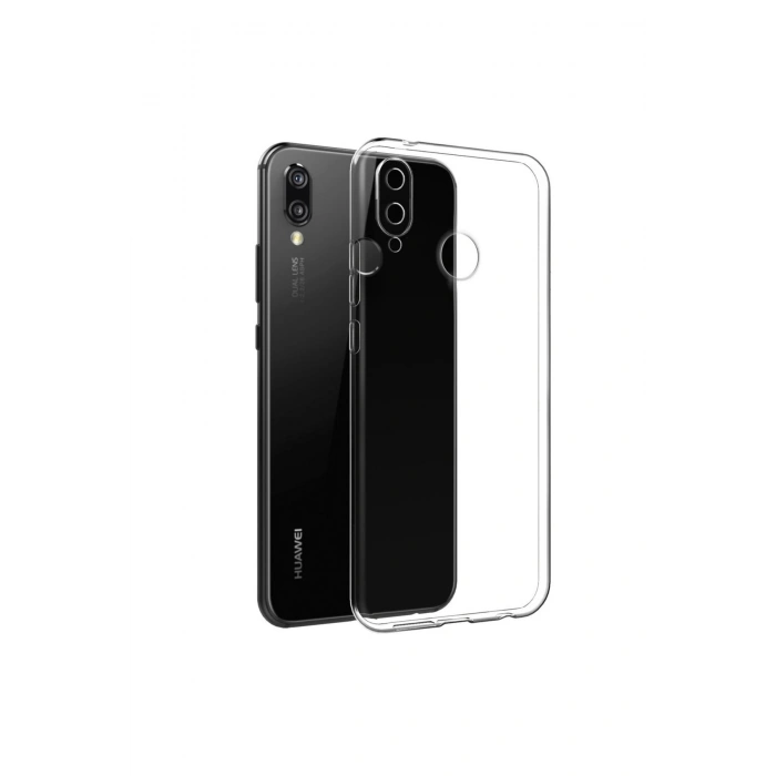 Huawei P20 Lite Tıpalı Kamera Korumalı Şeffaf Silikon Kılıf