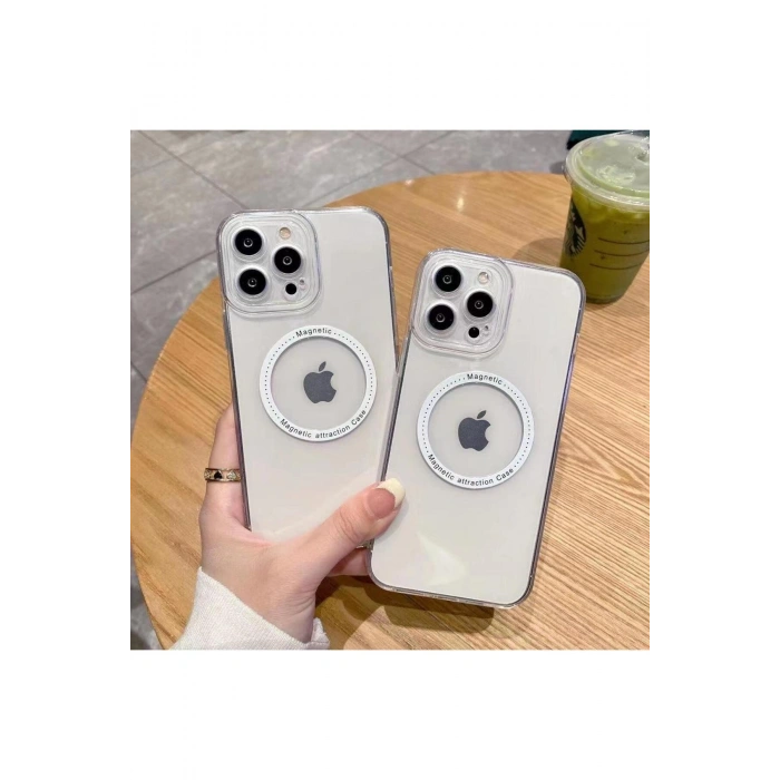 Iphone 14 Pro Magsafe Uyumlu Şeffaf Kapak