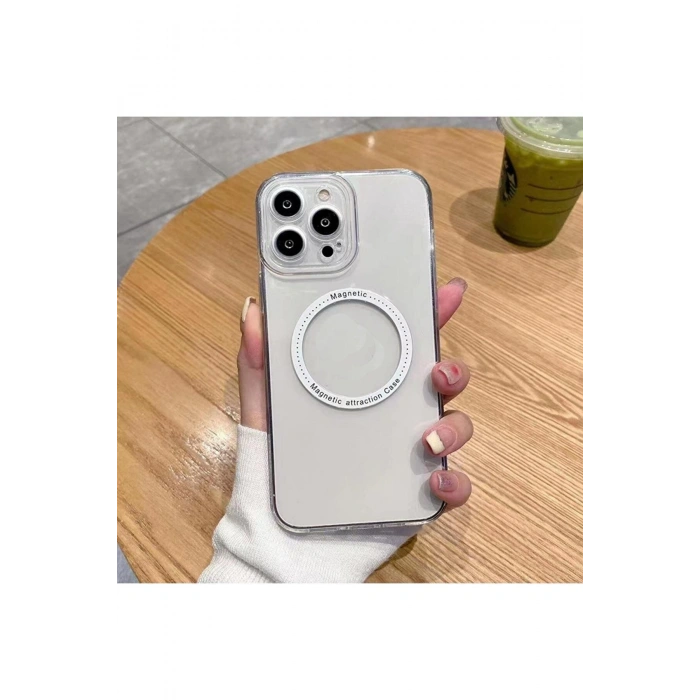 Iphone 11 (iphone 12 Görünümlü) Magsafe Uyumlu Kamera Korumalı Şeffaf Kapak