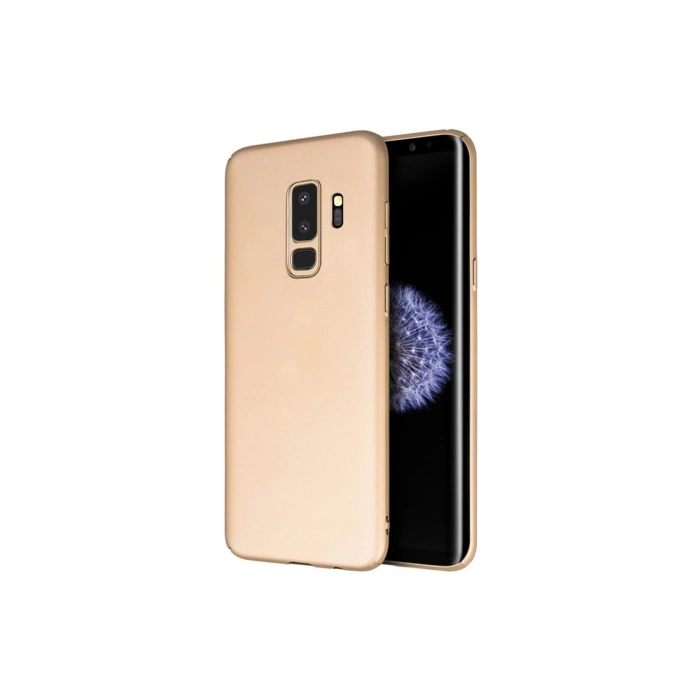 Samsung J8 Kılıf Matte Soft Silikon Premium Slim Gold