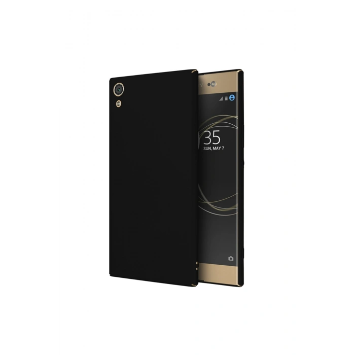 Sony Xa1 Kılıf Matte Soft Silikon Premium Slim Siyah