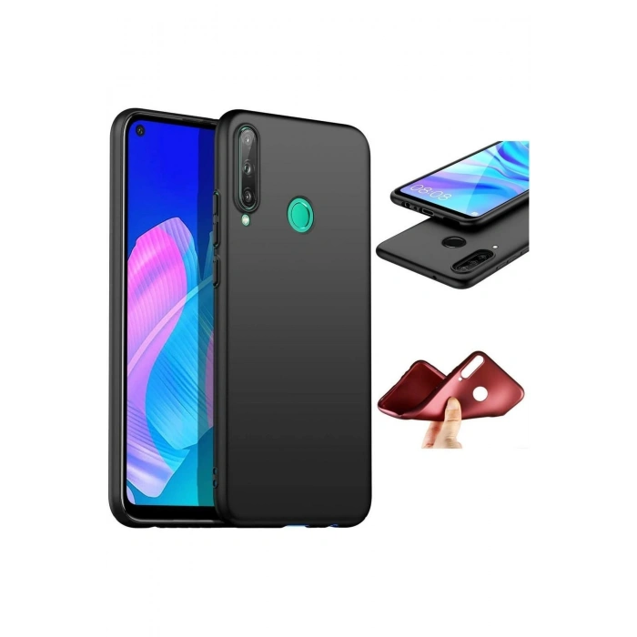 Huawei P40 Lite E Mat Soft Kalite Silikon Kılıf Siyah