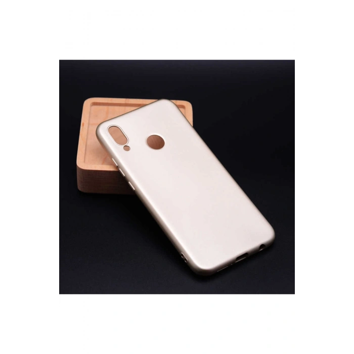 Huawei P20 Lite Mat Soft Kalite Silikon Kılıf Gold