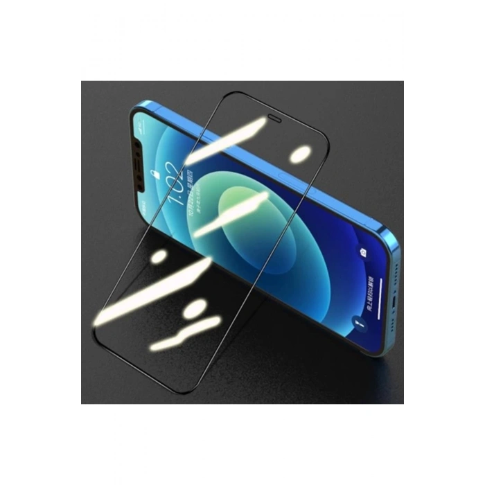 Iphone 12 Pro Max 6.7 Tempered Full Cam Ekran Koruyucu Siyah