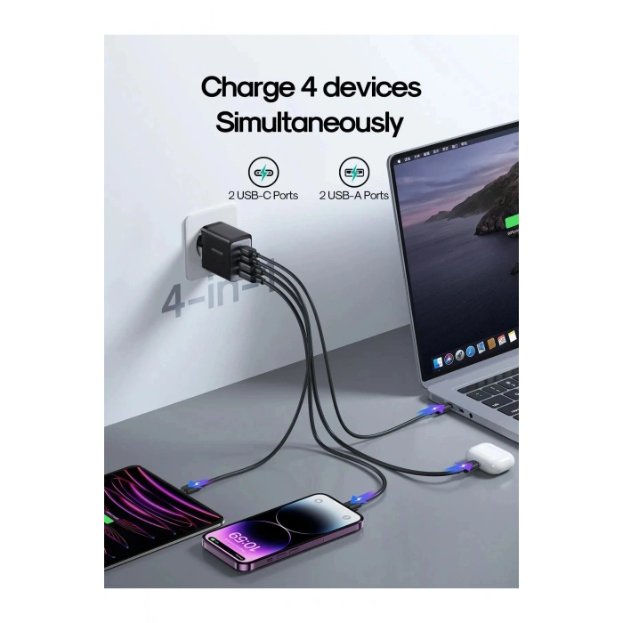 67 W Pd Usb Çoklu Şarj Kablosu