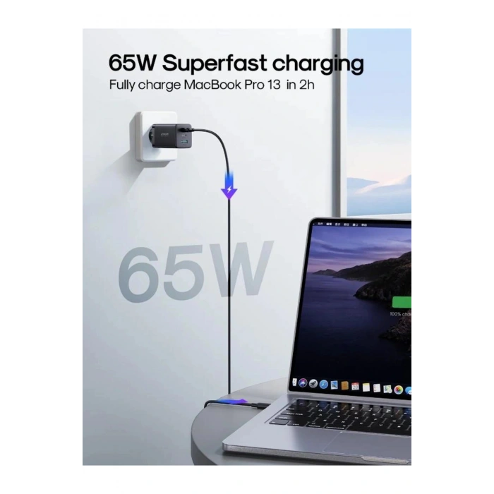 65W Pd Usb Çoklu Şarj Kablosu