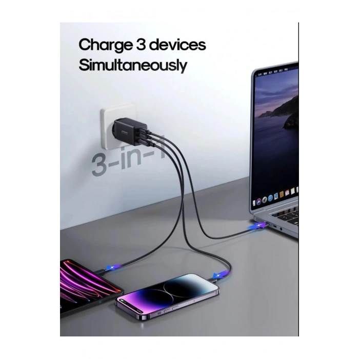 65W Pd Usb Çoklu Şarj Kablosu